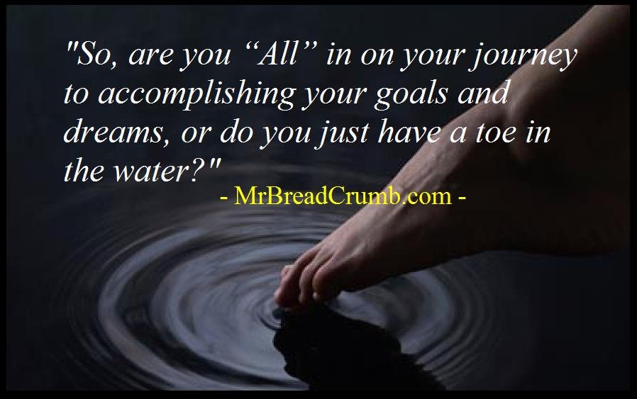 Give it Your ALL vs Toe in the Water