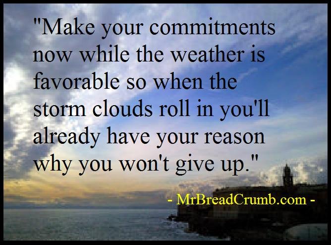 Commitments in Favorable Weather